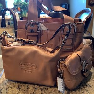 Coach Leather Three Piece Combo (NWT)